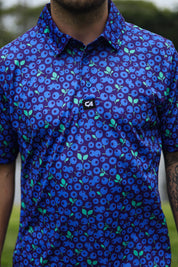 CA Funky Golf Polo | Blue Berries