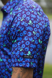 CA Funky Golf Polo | Blue Berries
