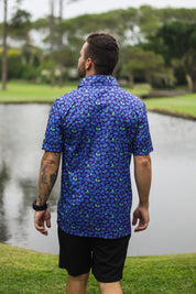 CA Funky Golf Polo | Blue Berries