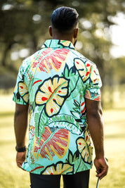 CA Funky Golf Polo | Leafy Greens